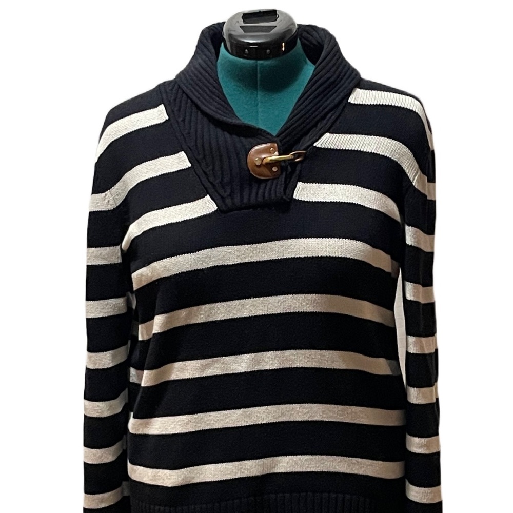 Ralph Lauren sweater, b/w stripes